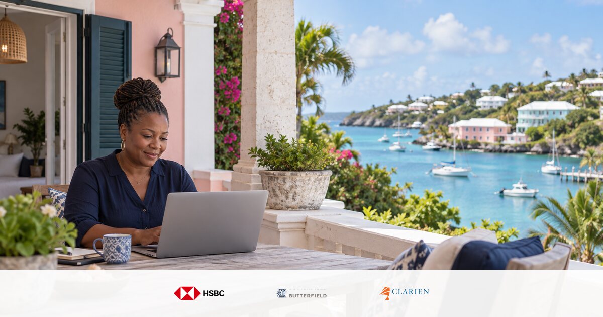 Bermudian professional services and hospitality team reviewing online card payments